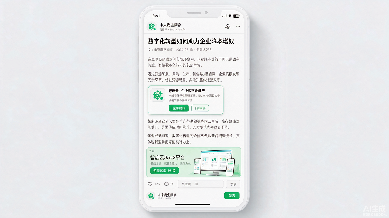 微信公众号广告投放界面
