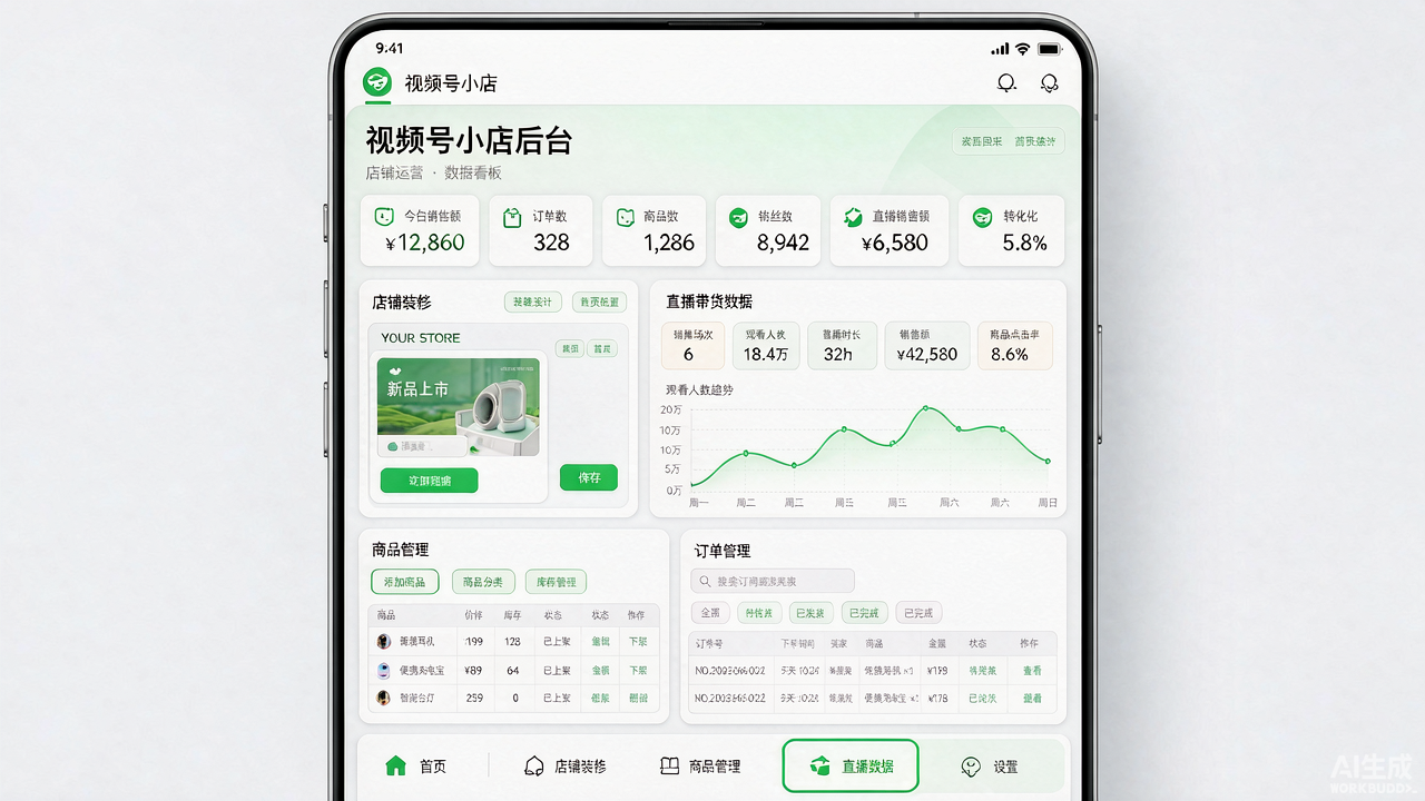 微信视频号小店商家后台