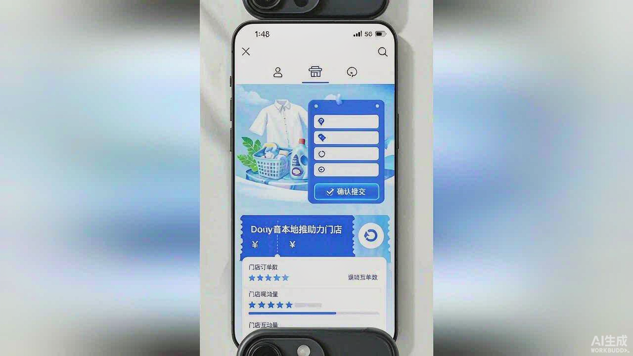 抖音本地推洗衣门店投放